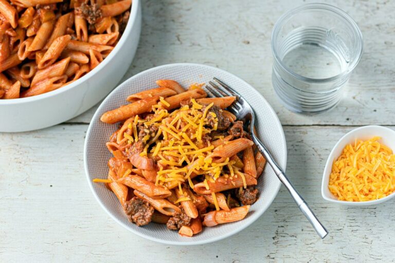 Penne z wołowiną meksykańską