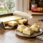 Food photo for No-Bake Lemon Cheesecake Bars with a Shortbread Crust, published on kuchniatwist.