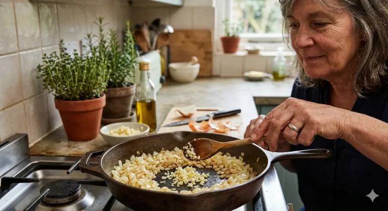 Food photo for The Real Reason Your Garlic Burns Before the Onions Are Done, published on kuchniatwist.